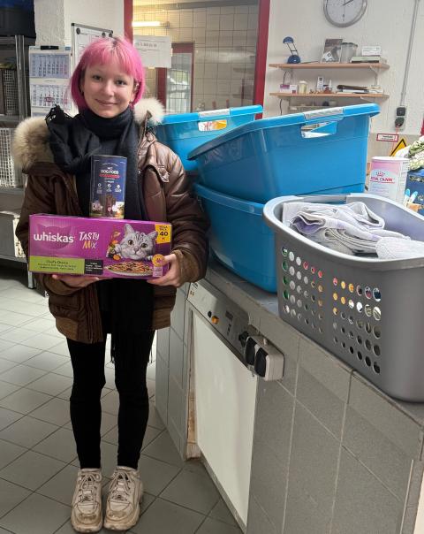 Sachspende der Kindergartenkinder